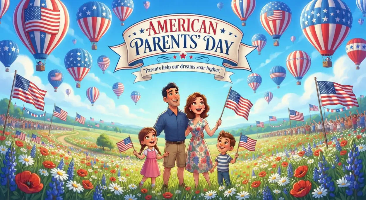 Free Download Parents Day Celebration Ideas Usa - High Quality American Parents Day 2026 Image