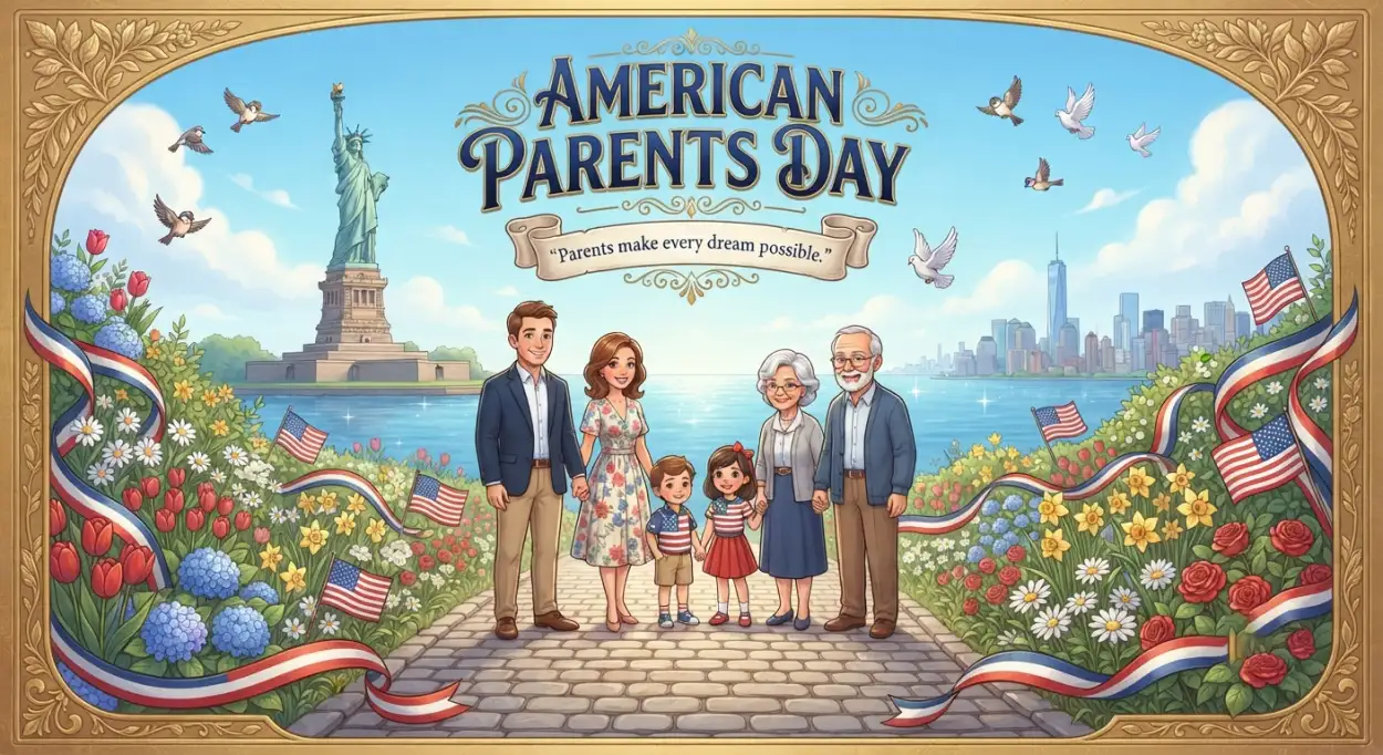 Free Download Parents Day Event Banner - High Quality American Parents Day 2026 Image