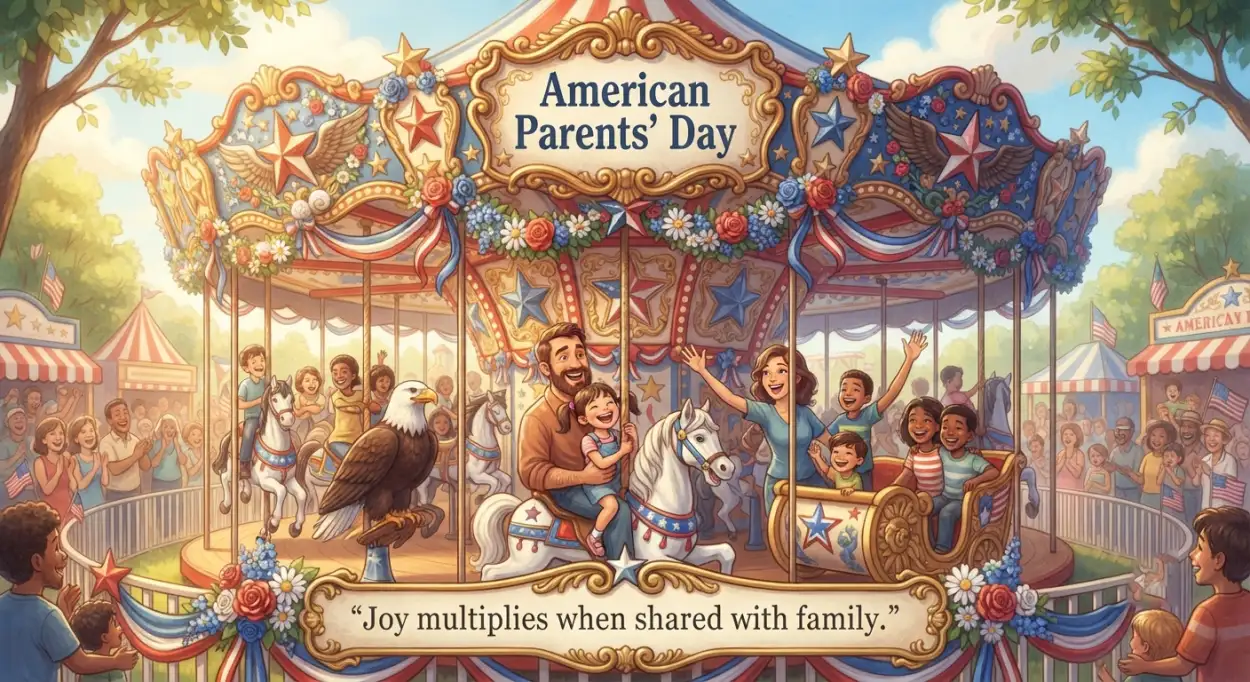Free Download Parents Day Stock Illustration - High Quality American Parents Day 2026 Image