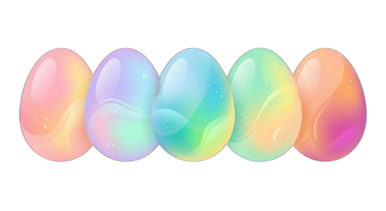 Free Download Pastel Color Easter Eggs Png - High Quality Easter Eggs Png Transparent PNG