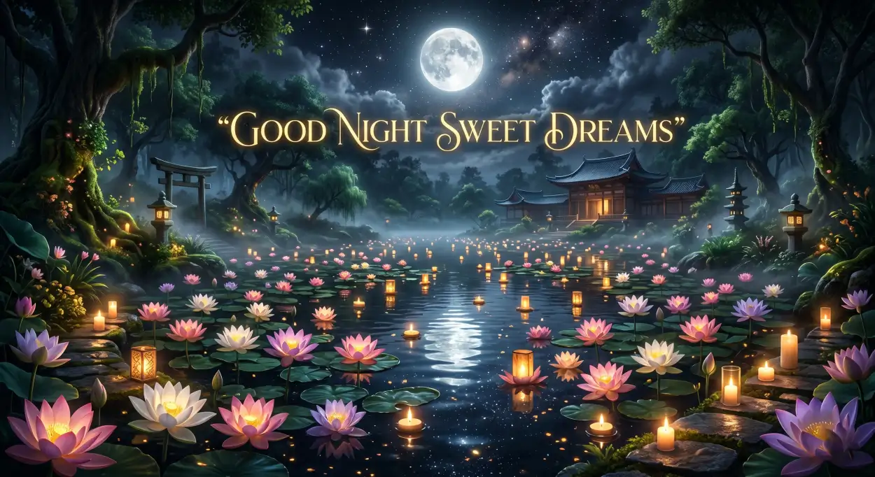 Free Download Peaceful Good Night Sweet Dreams Wishes - High Quality Good Night Sweet Dreams Image