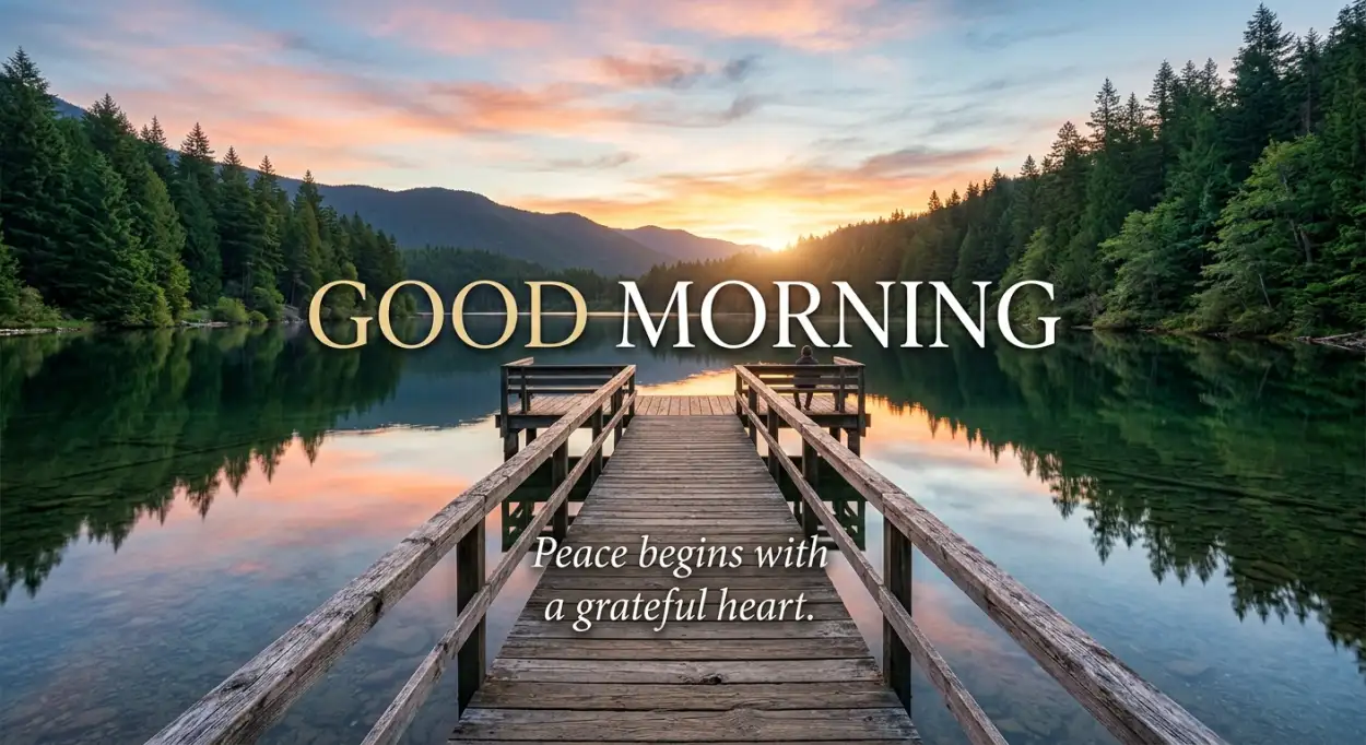 Free Download Peaceful Lake Sunrise Wallpaper - High Quality Good Morning Nature Image
