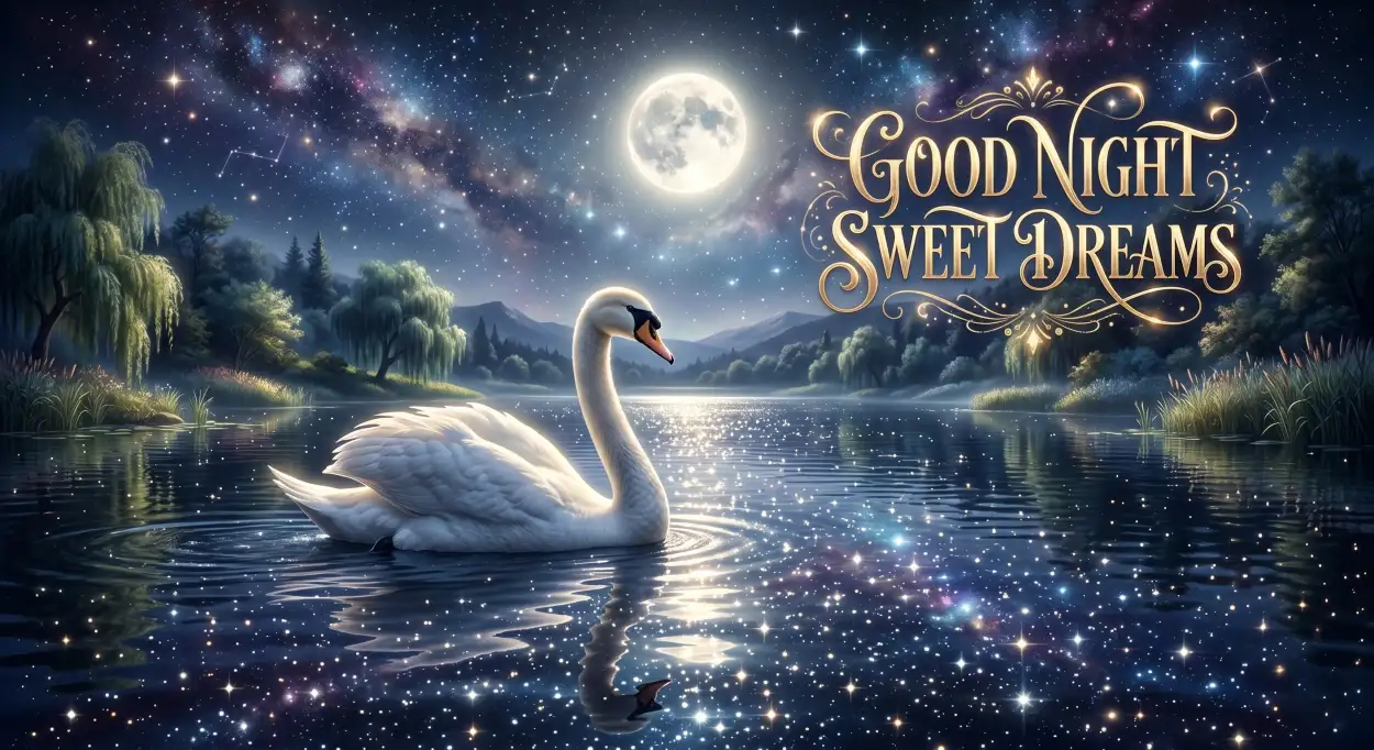 Free Download Peaceful Moon Good Night Sweet Dreams - High Quality Good Night Sweet Dreams Image