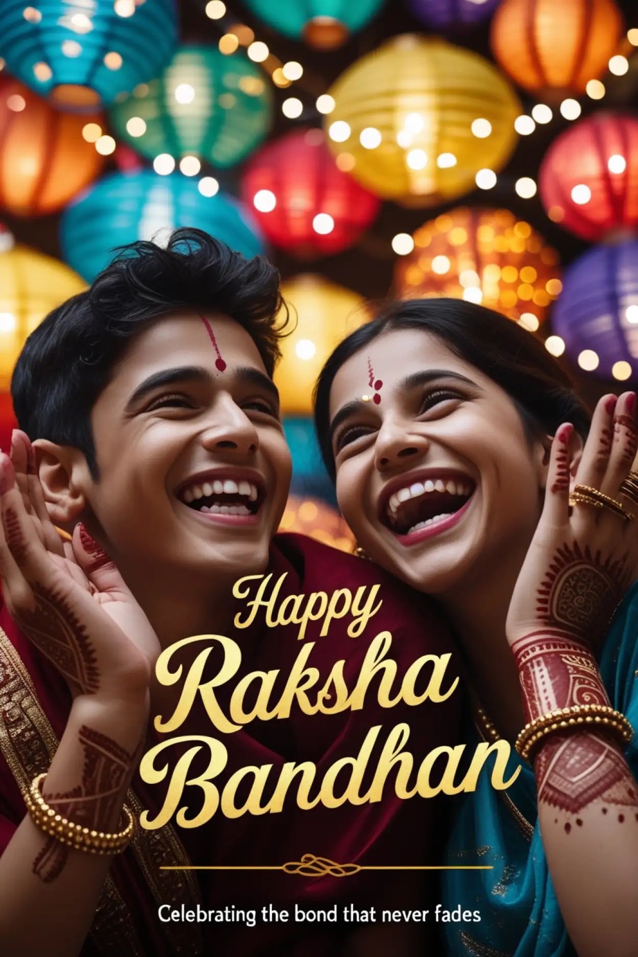 Free Download Personalized Raksha Bandhan Message For Brother - High Quality Raksha Bandhan Wishes Background