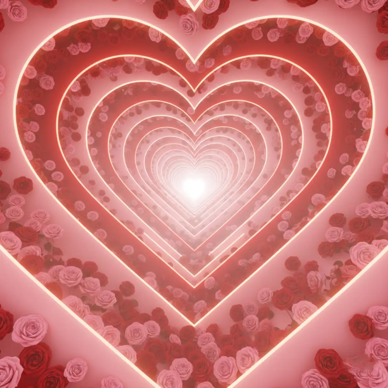 pink and red happy valentines day background