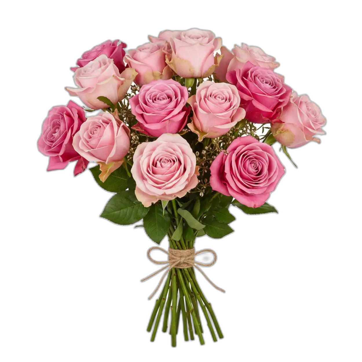 pink rose bouquet png transparent