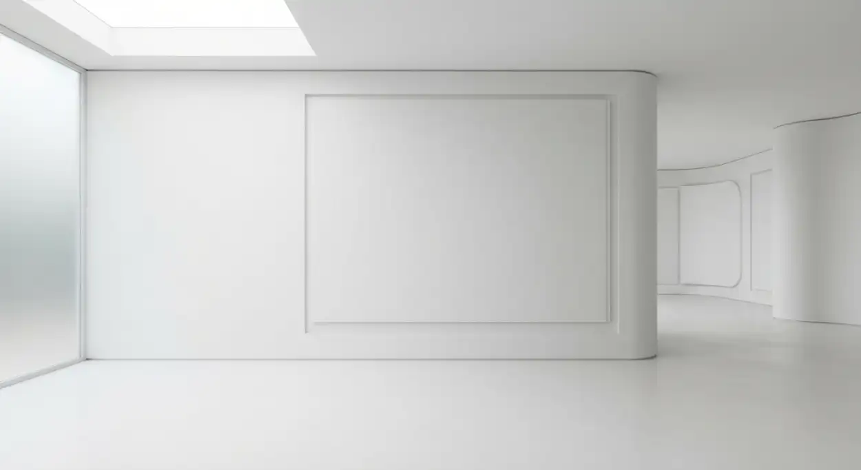 Free Download Plain White Background With 3d Wall Depth - High Quality Plain White Background Background Image