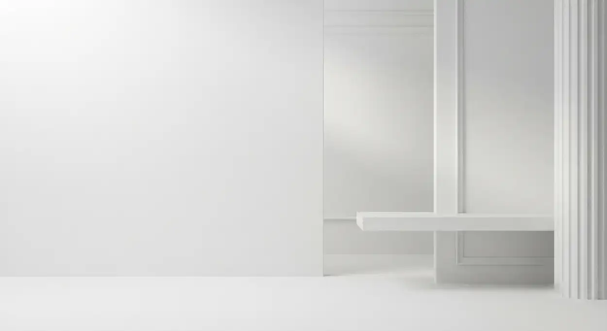 Free Download Plain White Background With Corner Border Design - High Quality Plain White Background Background Image