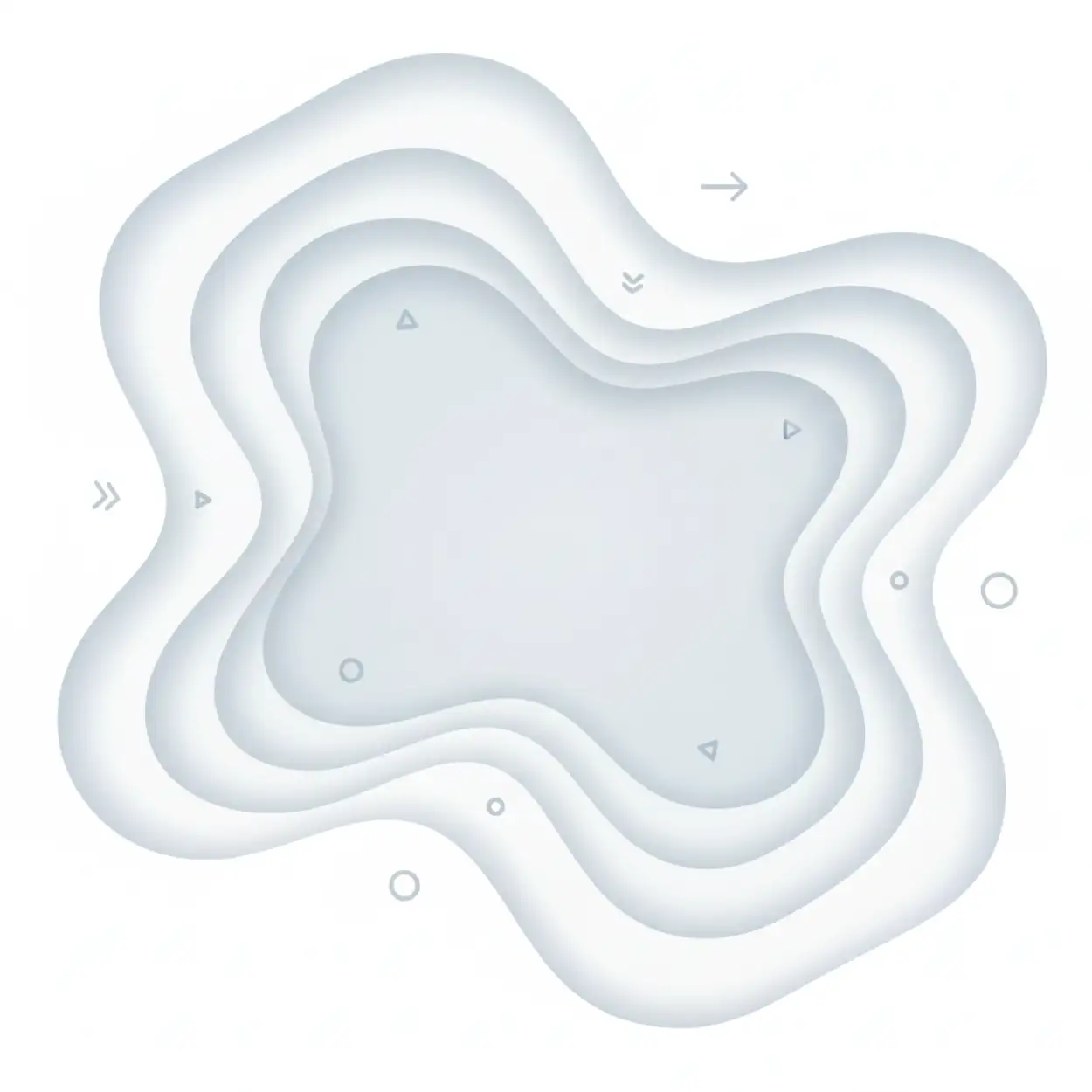 plain white background with soft light