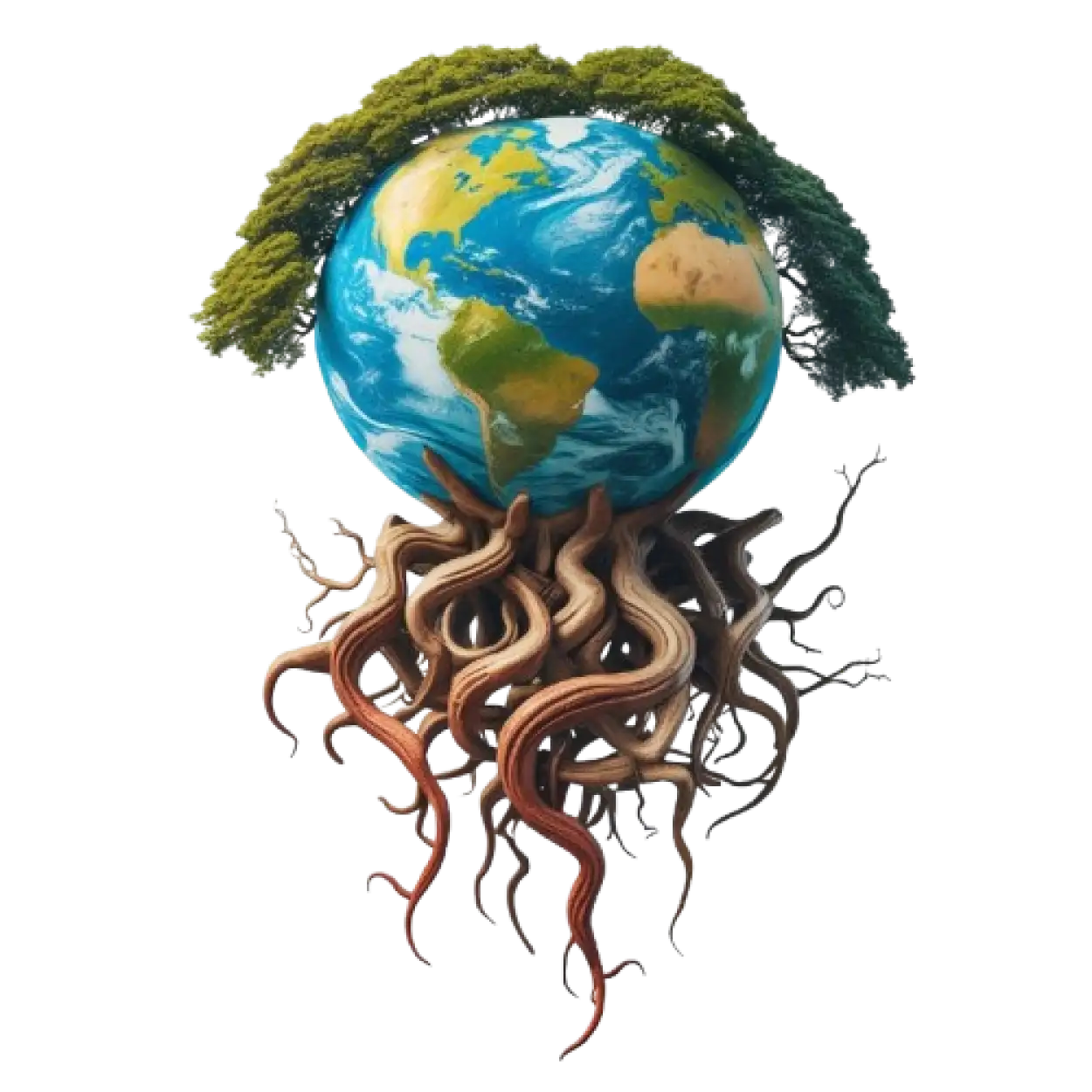 Free Download Planet Earth Surrounded By Trees PNG - High Quality Earth With Trees Png PNG Image