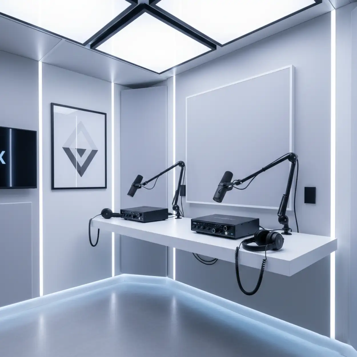 Free Download Podcast Studio Background For Live Streaming - High Quality Podcast Studio Background Background