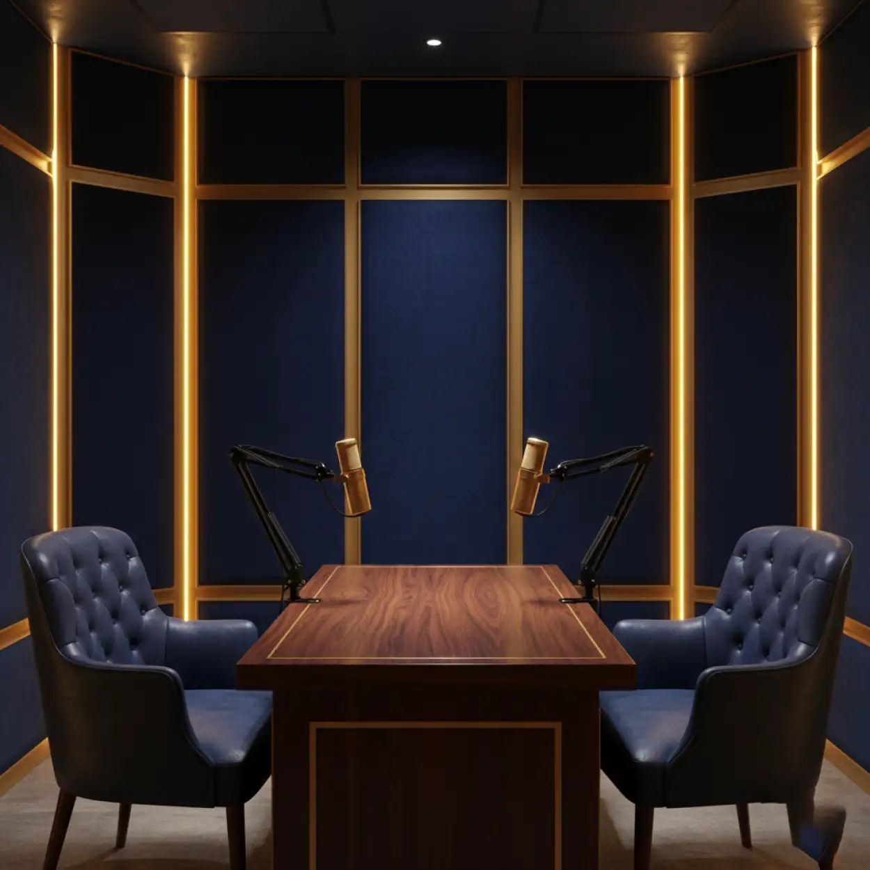 Free Download Podcast Studio Background For Male Host - High Quality Podcast Studio Background Background