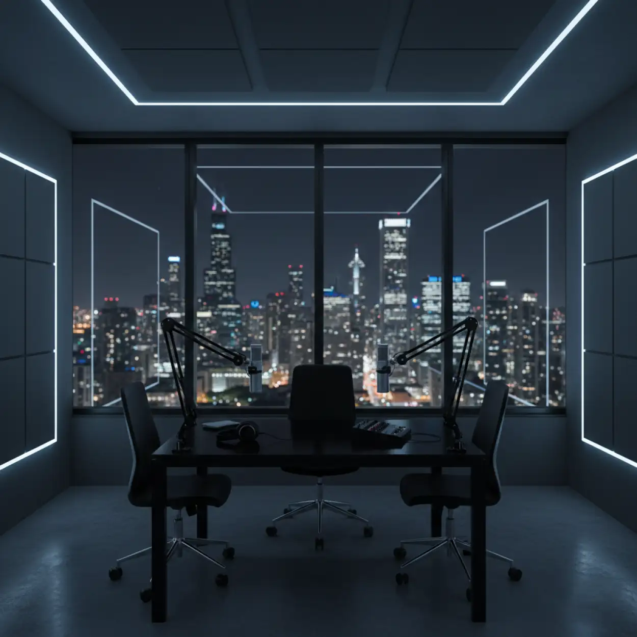 Free Download Podcast Studio Background For Startup Podcast - High Quality Podcast Studio Background Background