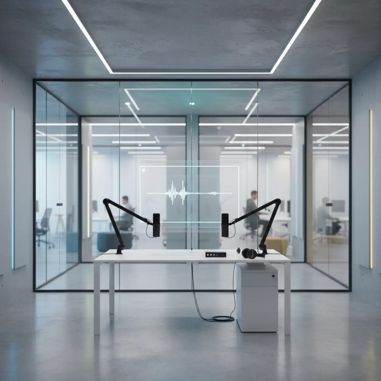 Free Download Podcast Studio Background Modern Creative Space - High Quality Podcast Studio Background Background