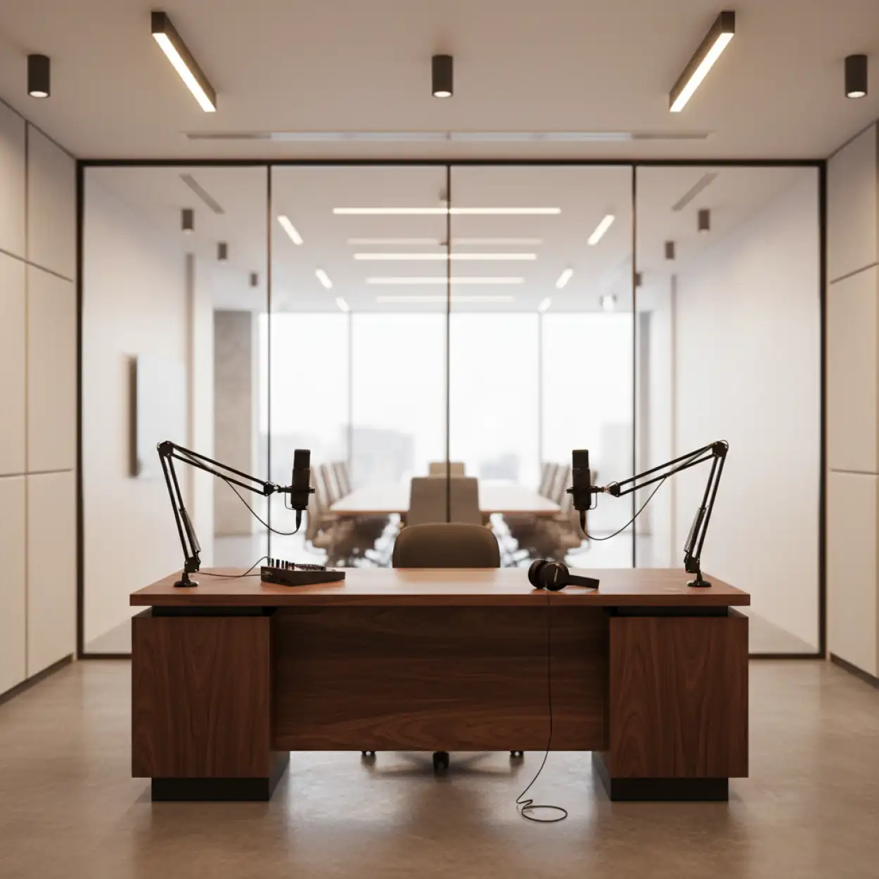 Free Download Podcast Studio Background Professional Workspace - High Quality Podcast Studio Background Background