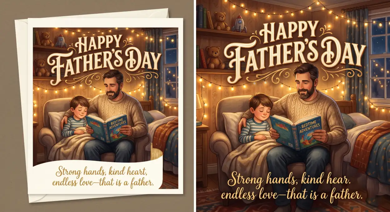 Free Download Premium Fathers Day Greeting Card Bundle - High Quality Happy Fathers Day Greeting Card Image