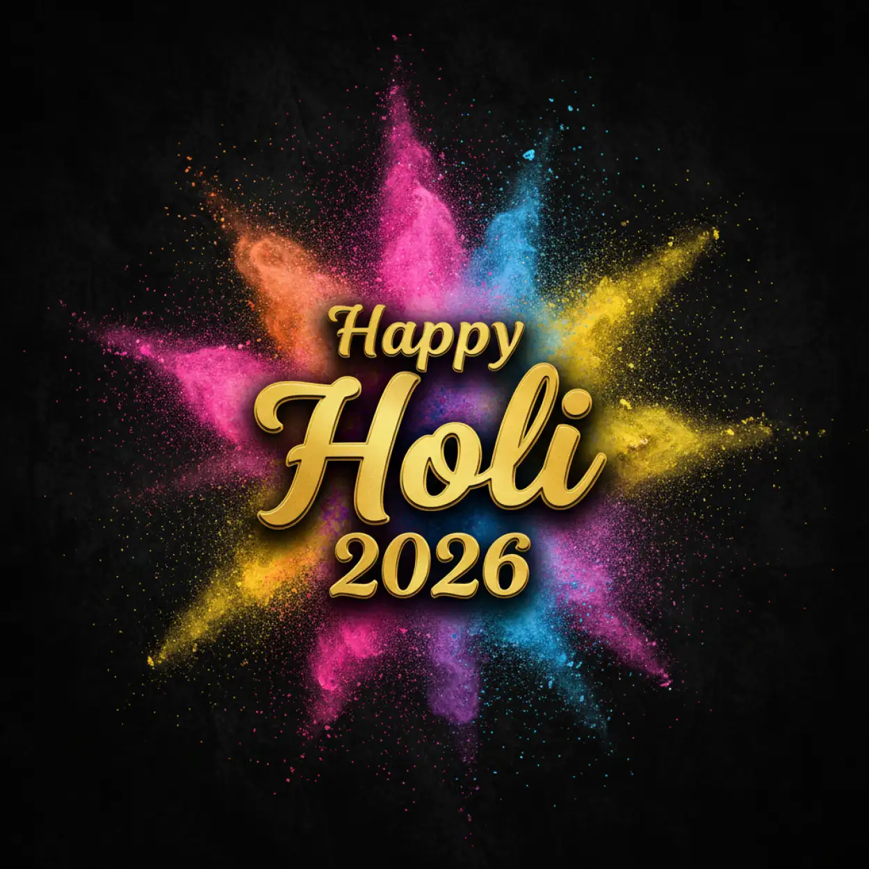 premium happy holi greeting card 2026 2