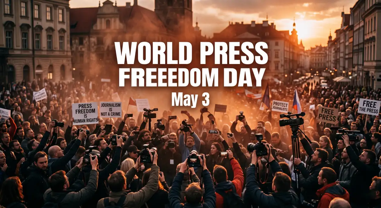 Free Download Press Freedom Day Editable Templates Free - High Quality World Press Freedom Day 2026 Image