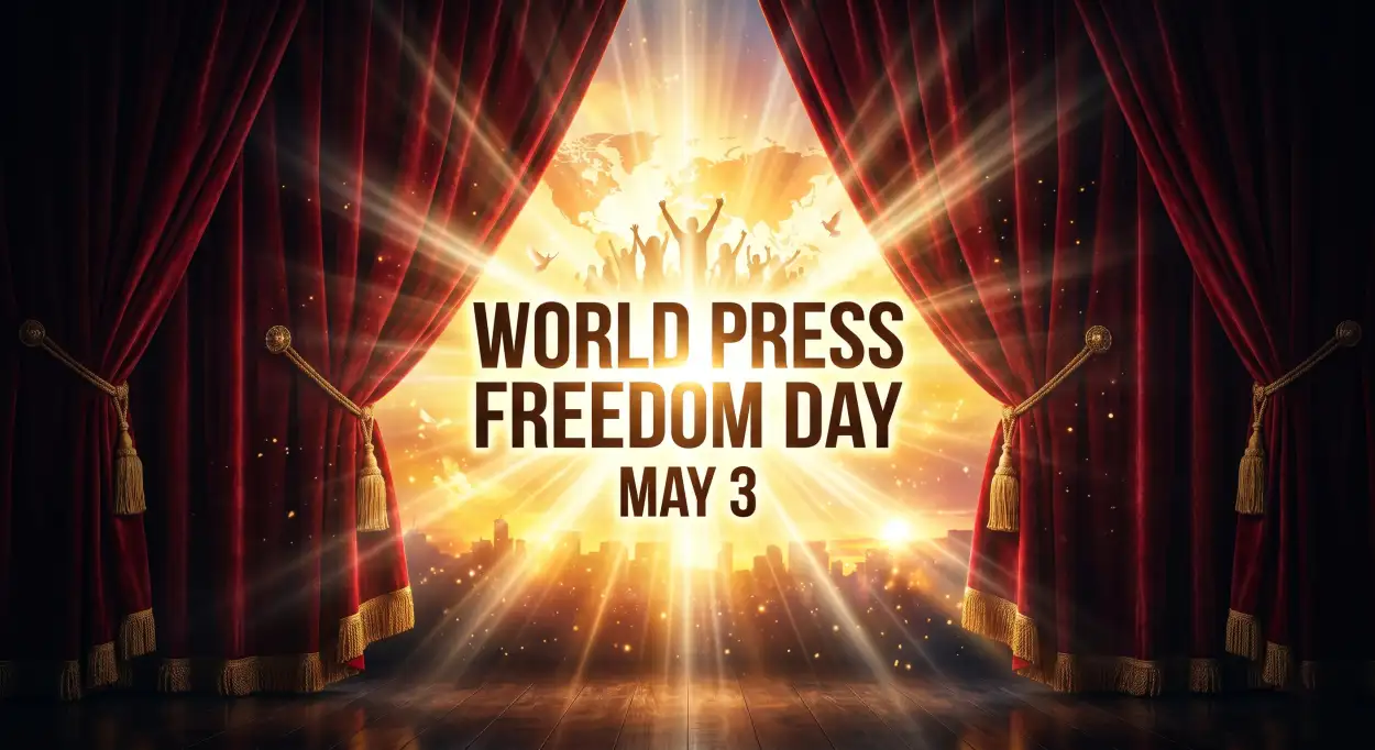 Free Download Press Freedom Day Poster Png Hd - High Quality World Press Freedom Day 2026 Transparent PNG