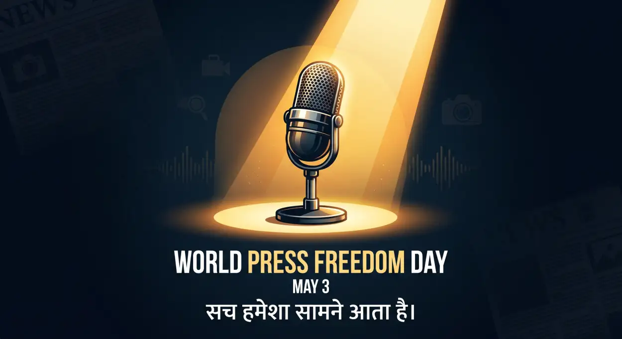 Free Download Press Freedom Day Shayari English - High Quality World Press Freedom Day 2026 Image