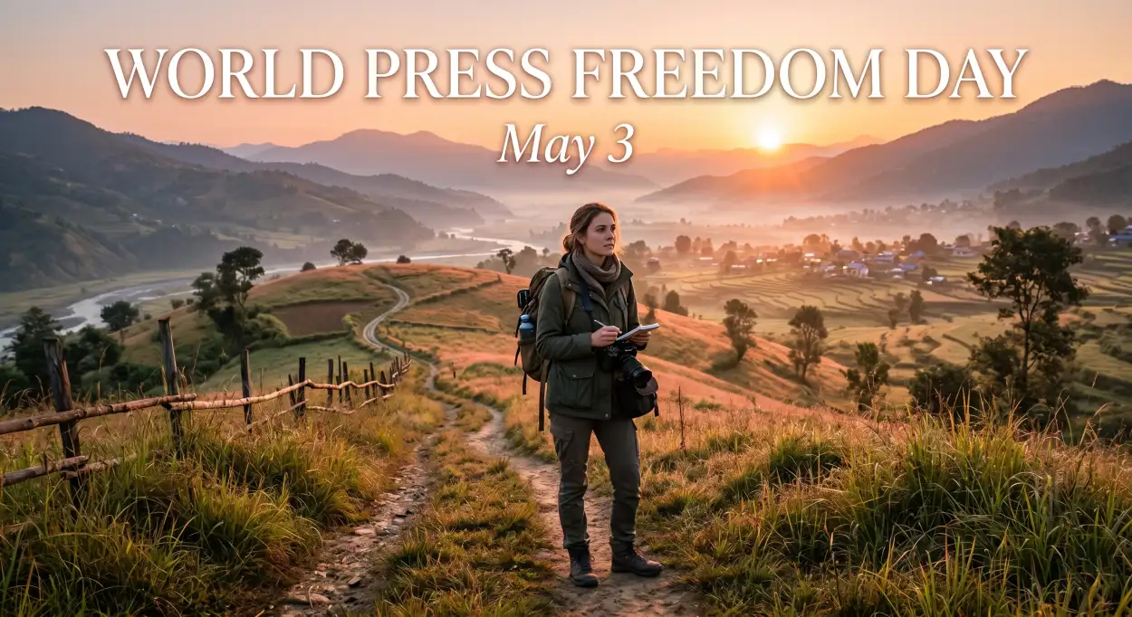 Free Download Press Freedom Day Thumbnail Design - High Quality World Press Freedom Day 2026 Background Image