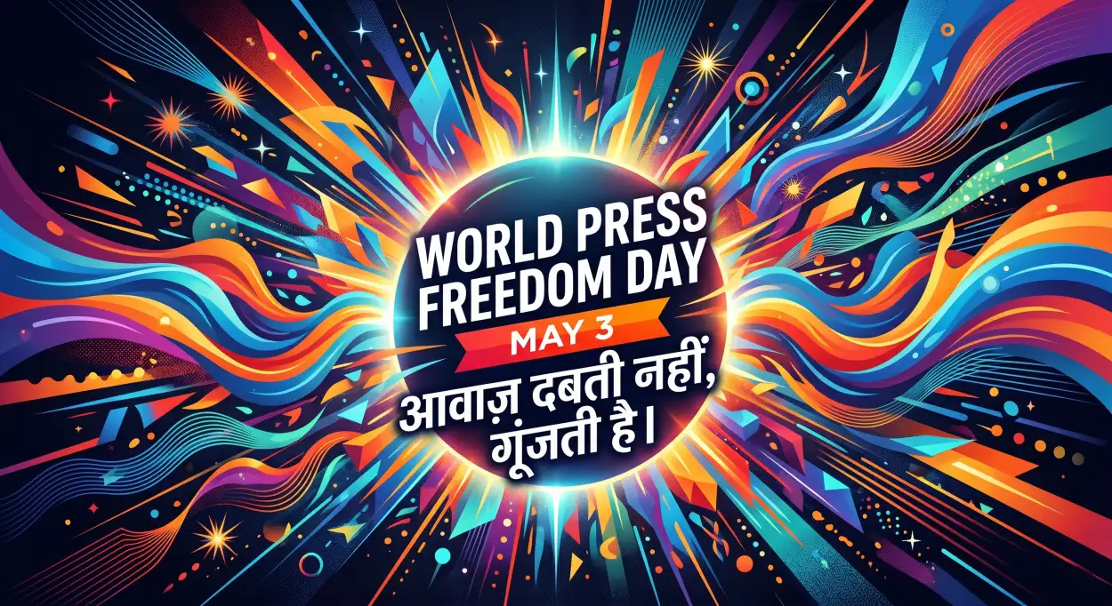 Free Download Press Freedom Day Whatsapp Status Hindi - High Quality World Press Freedom Day 2026 Image
