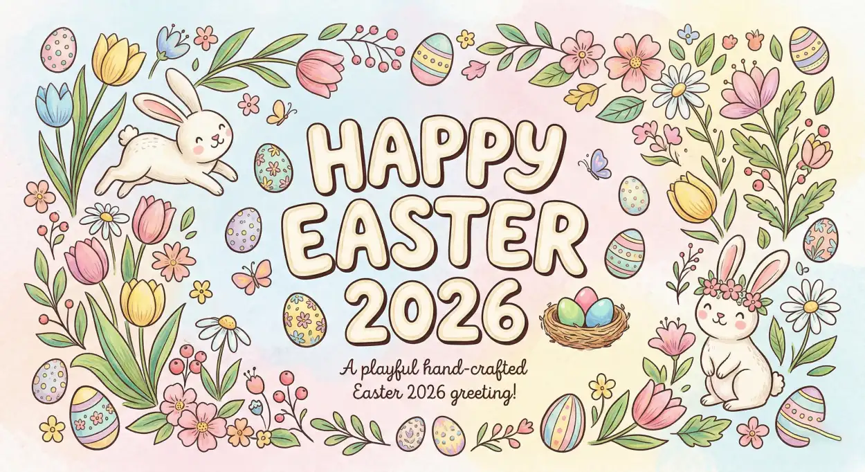Free Download Printable Easter 2026 Messages For Cards - High Quality Happy Easter 2026 Image