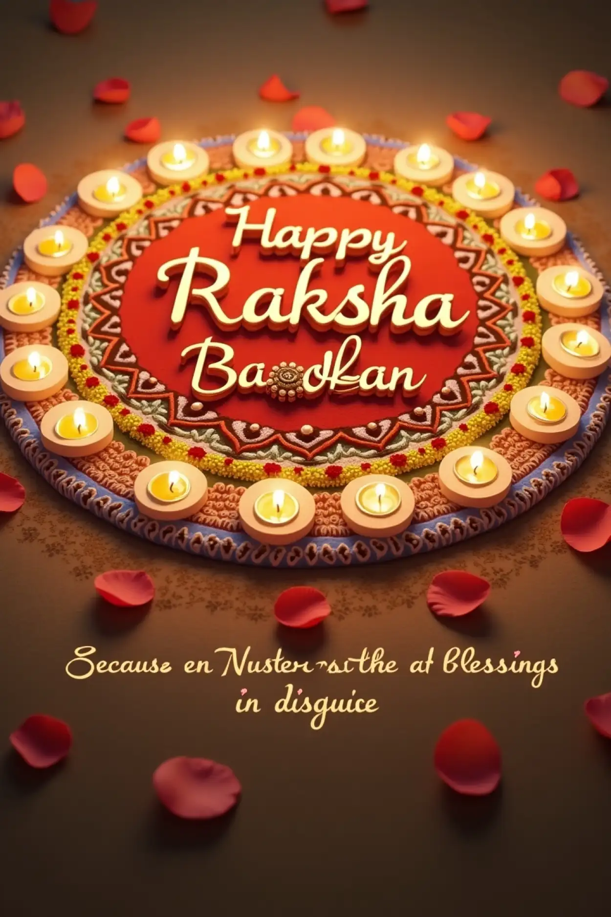 Free Download Printable Rakhi Cards For Children With Messages - High Quality Happy Raksha Bandhan Wishes For Children Background