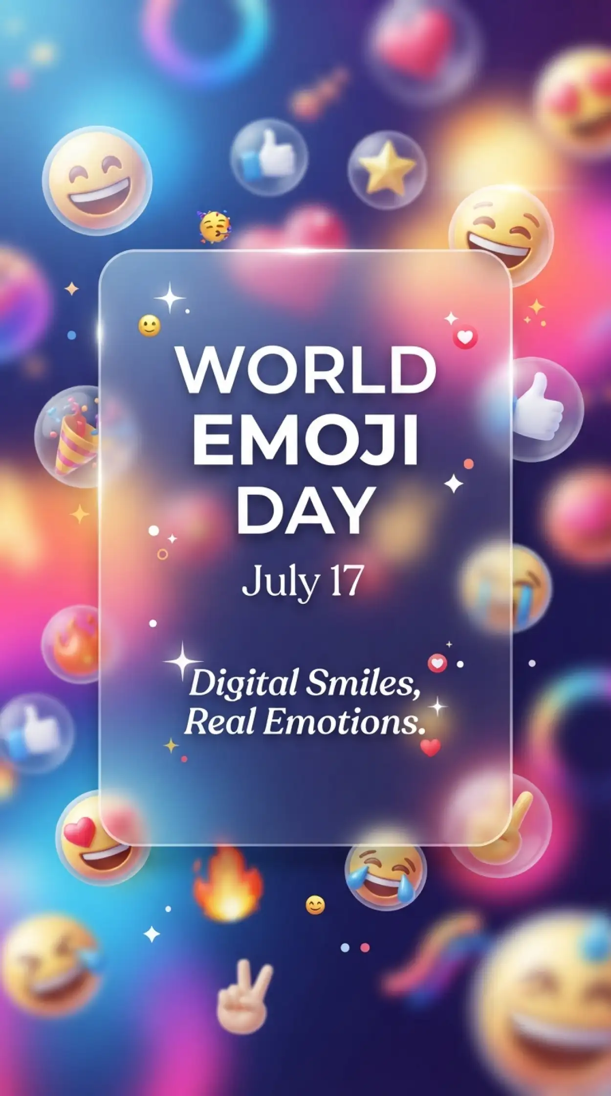 Free Download Printable World Emoji Day Poster - High Quality World Emoji Day Poster 2026 Image