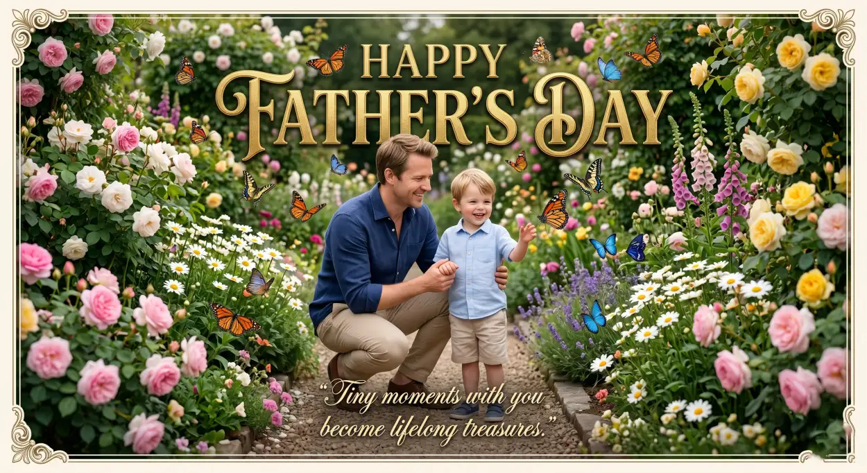 Free Download Professional Fathers Day Greeting Card Layout - High Quality Happy Fathers Day Greeting Card Image