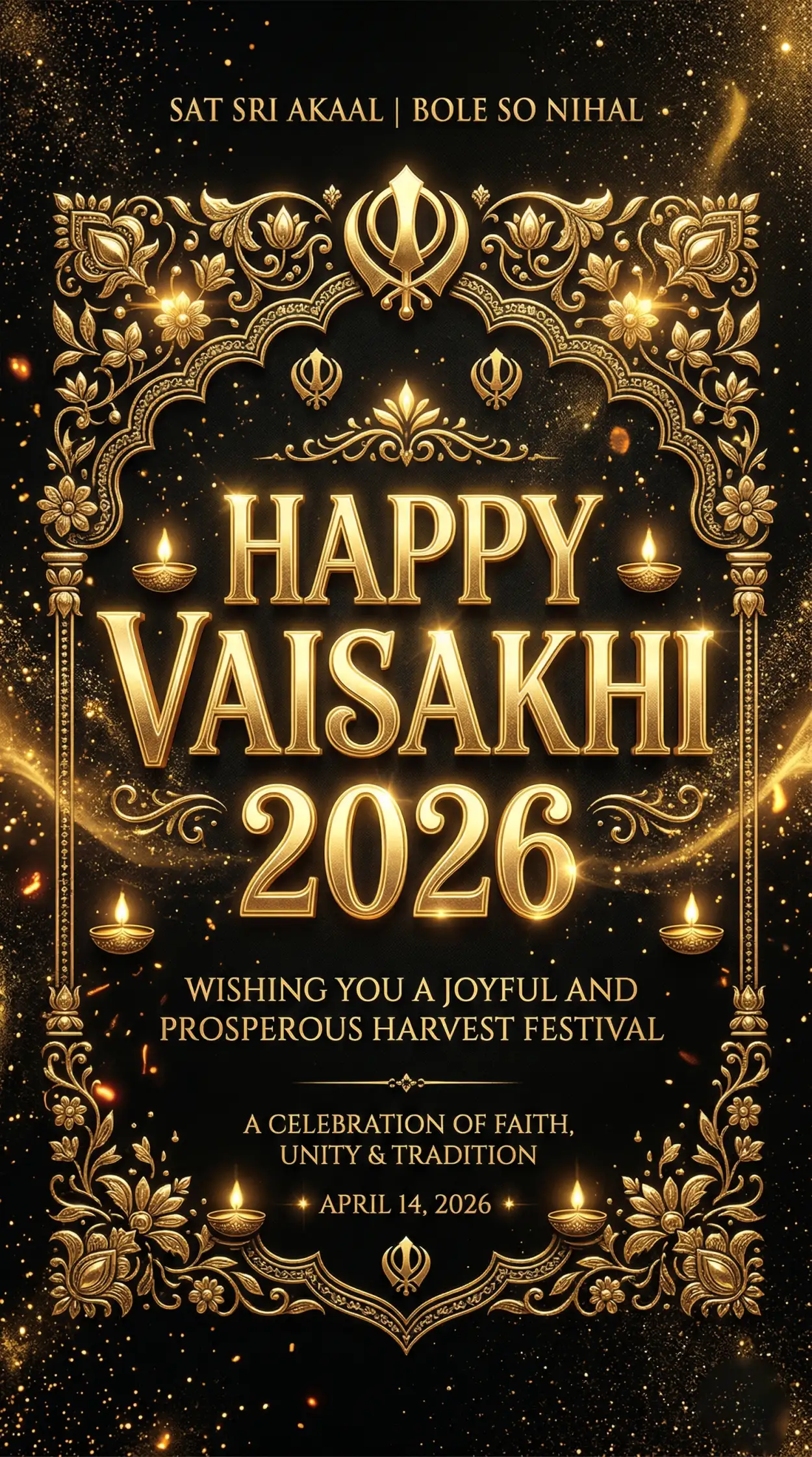 Free Download Professional Happy Vaisakhi 2026 Wishes Messages For Business Clients And Customers - High Quality Happy Vaisakhi 2026 Wishes Image