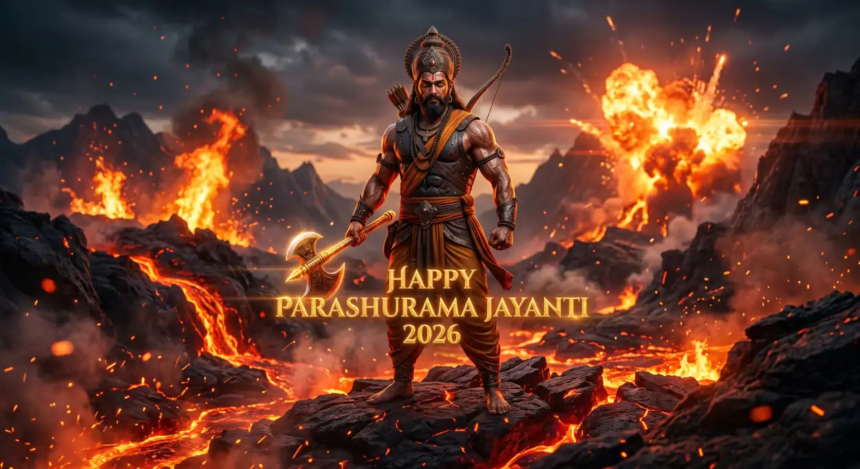 Free Download Professional Parashurama Jayanti Banner 2026 - High Quality Happy Parashurama Jayanti Wishes 2026 Image