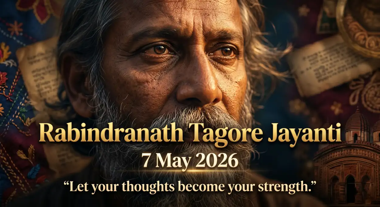 Free Download Rabindranath Tagore Jayanti 2026 Status Video - High Quality Rabindranath Tagore Jayanti Image