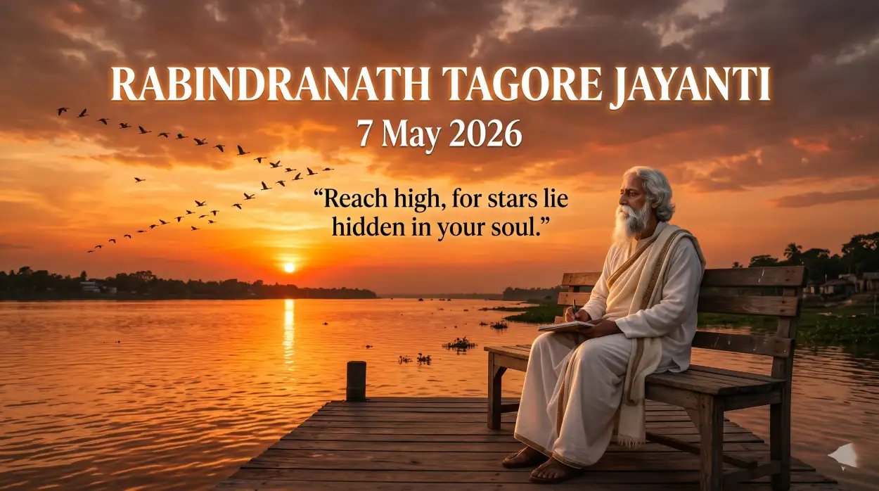 Free Download Rabindranath Tagore Jayanti Motivational Quotes - High Quality Rabindranath Tagore Jayanti Image