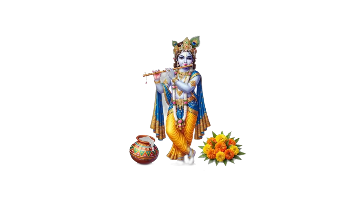 Free Download Radha Krishna Devotional Png Janmashtami 2026 - High Quality Krishna Janmashtami Png 2026 Transparent PNG