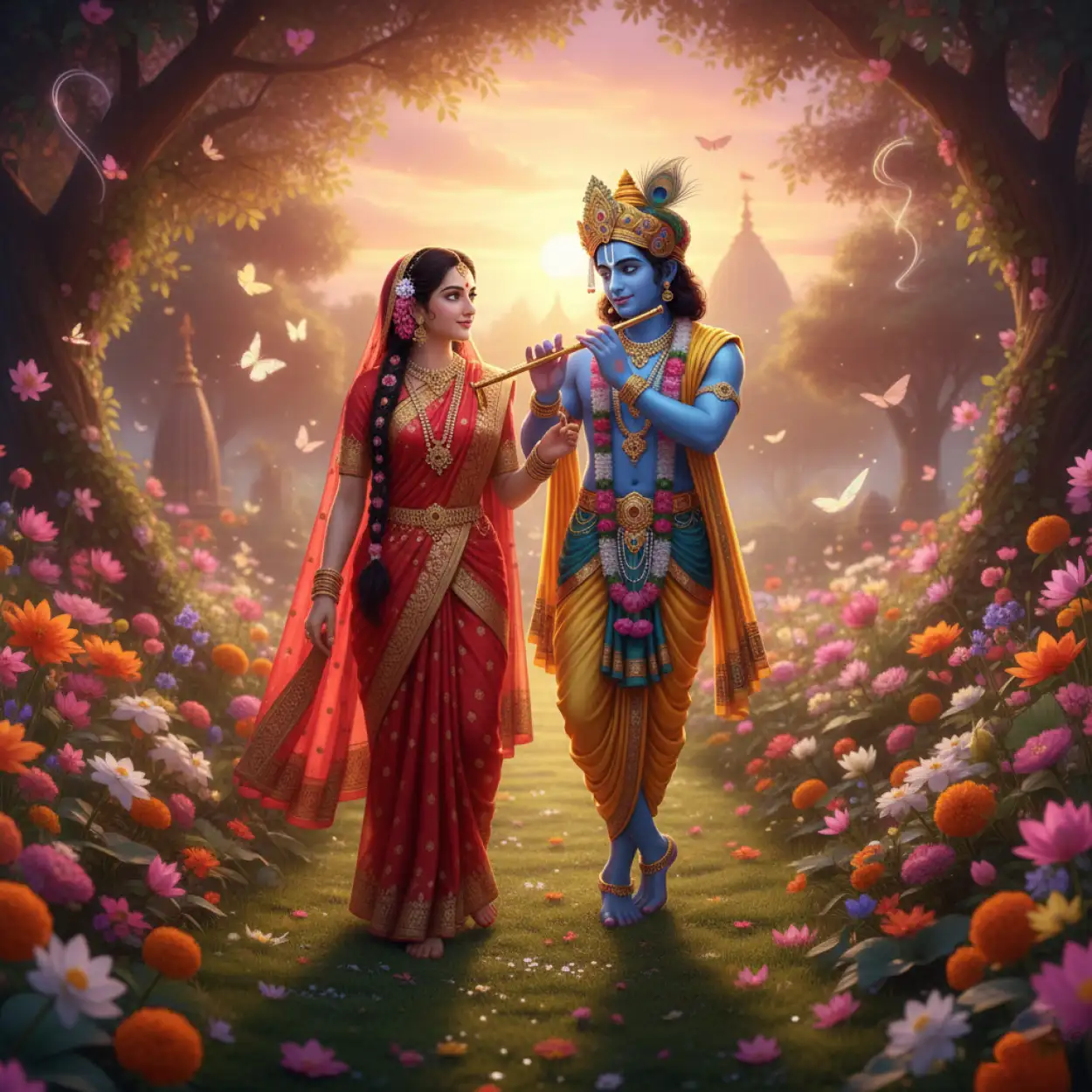 Free Download Radha Krishna Wallpapers For Diwali Wishes - High Quality Radha Krishna Background