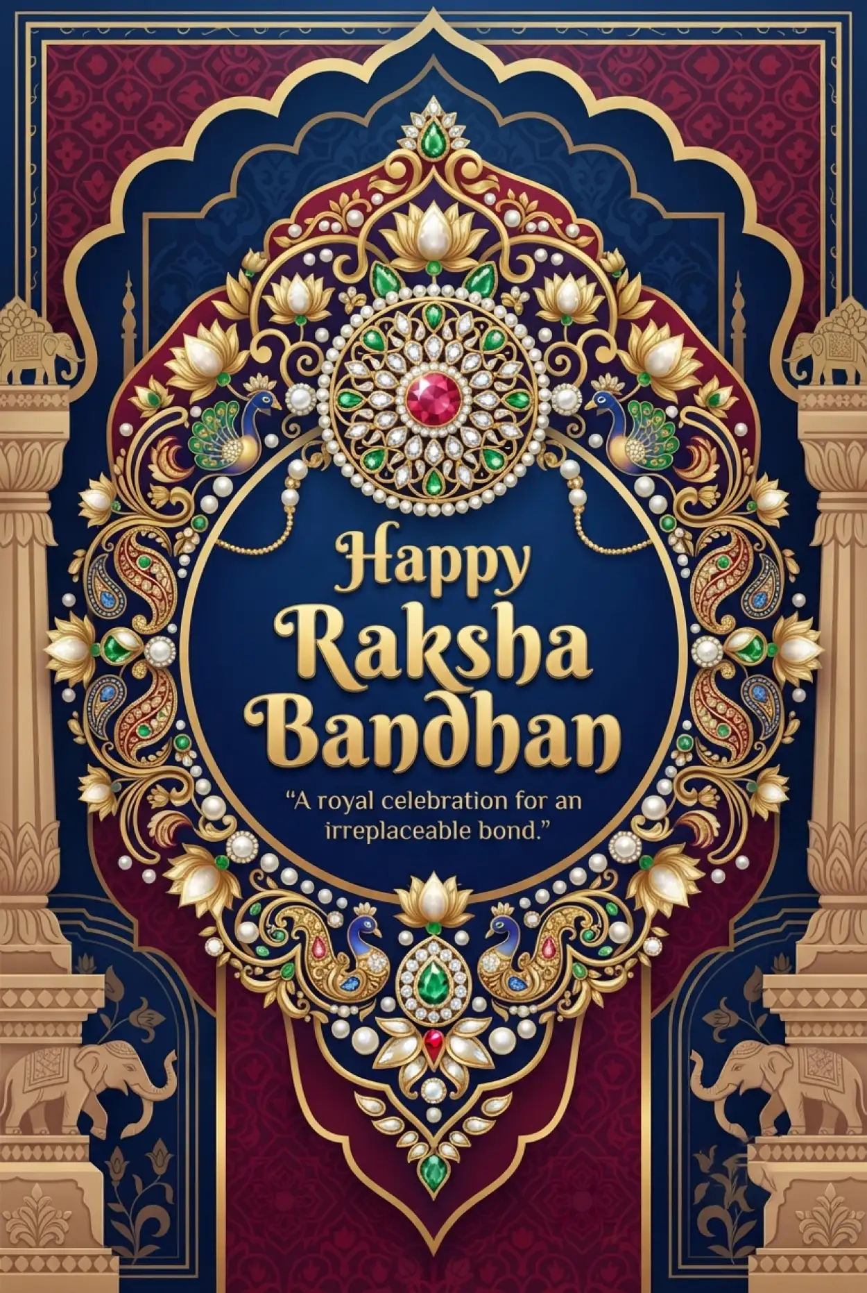 Free Download Rakhi Festival Wishes 2026 - High Quality Happy Raksha Bandhan Wishes 2026 Image