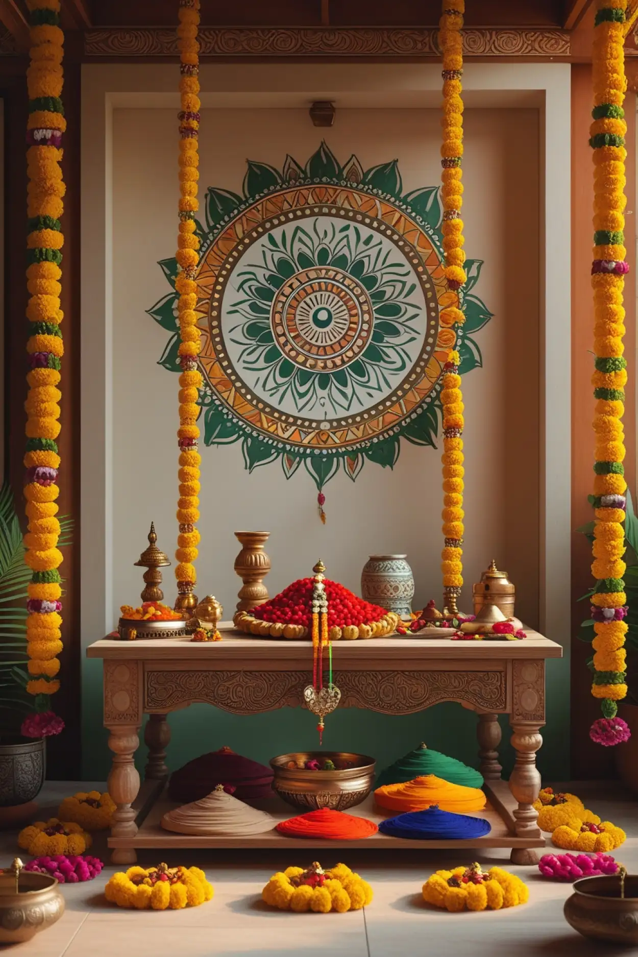 raksha bandhan AI background for design