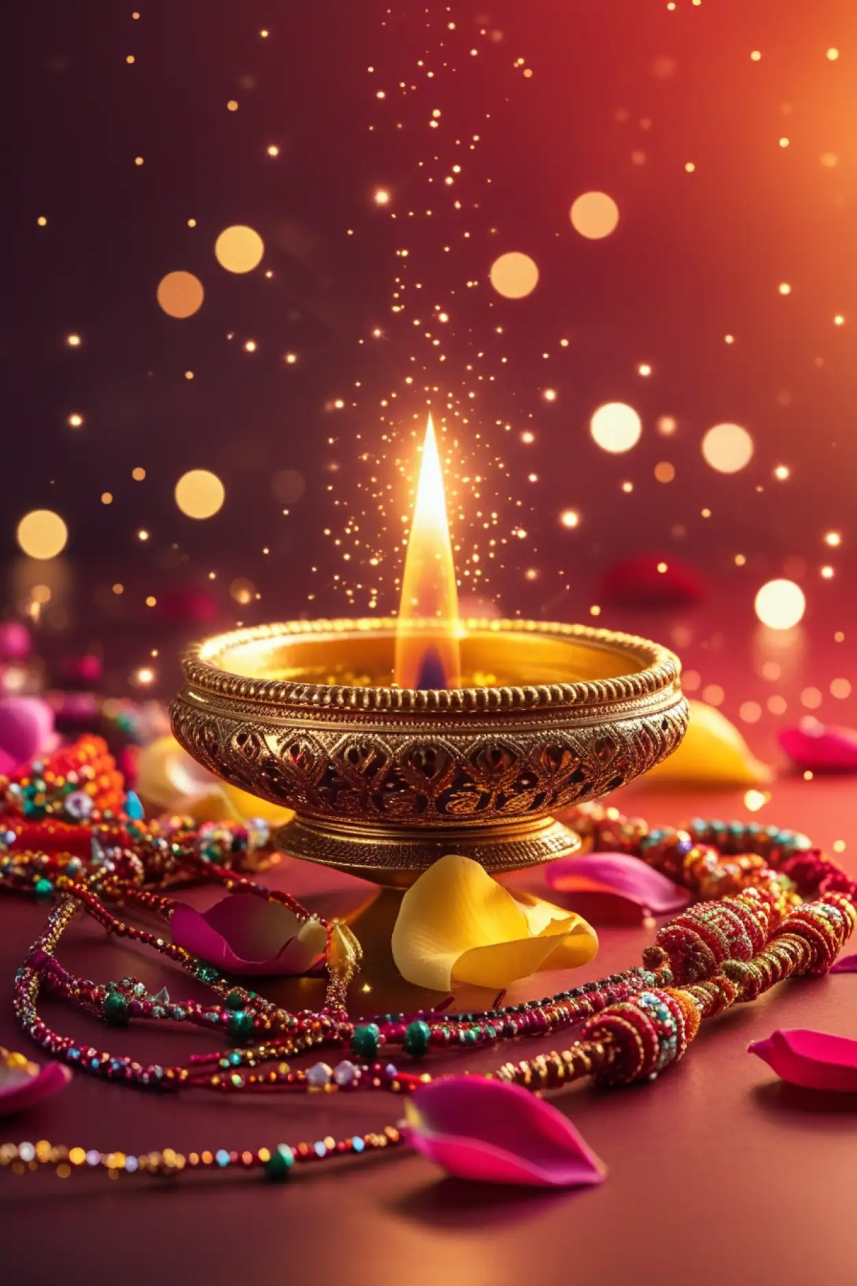 Free Download Raksha Bandhan Background With Lace And Pearls - High Quality Raksha Bandhan Background Background
