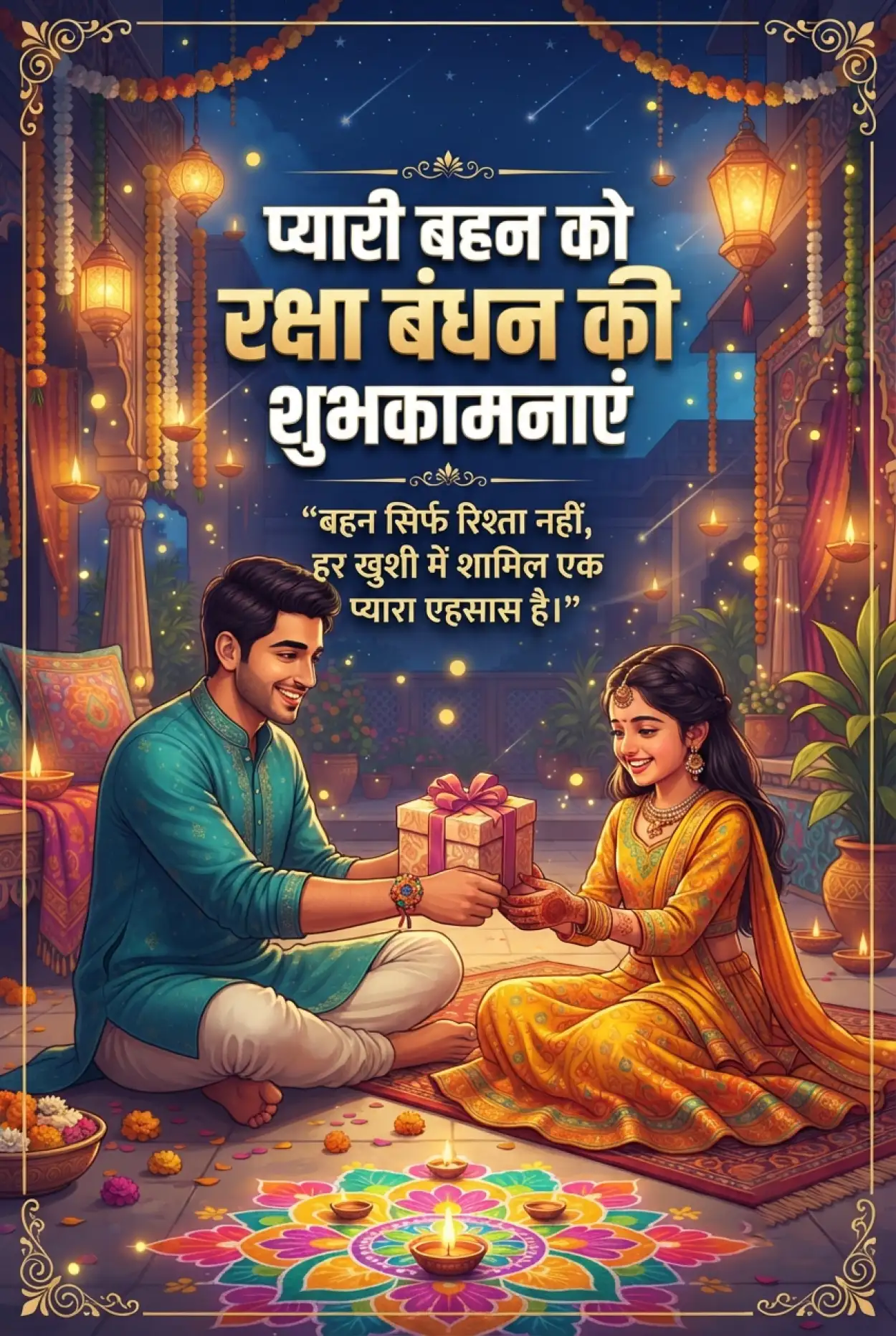 Free Download Raksha Bandhan Ke Liye Sabse Achhi Shubhkamnaye In Hindi - High Quality Raksha Bandhan Ki Shubhkamnaye In Hindi Image