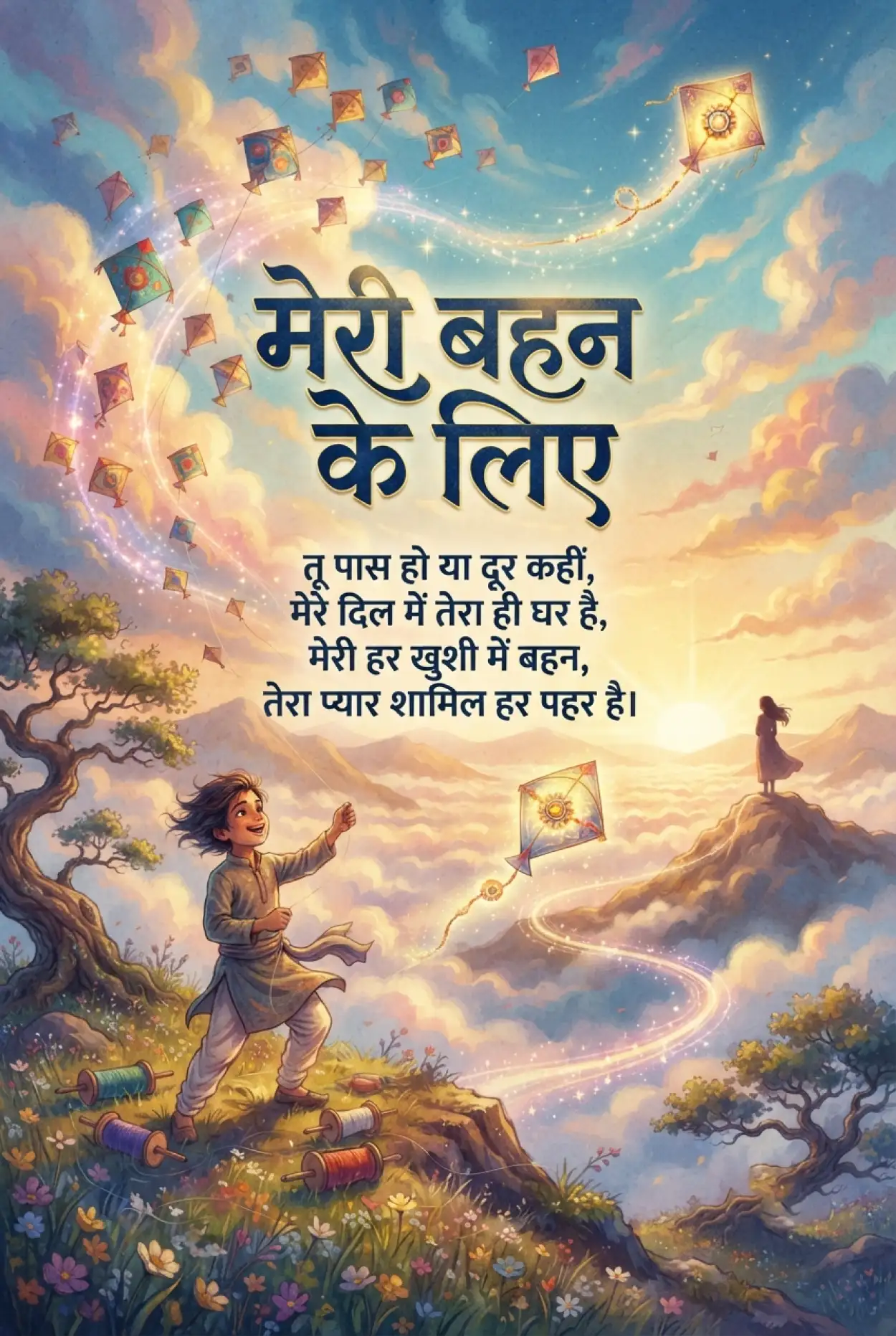 Free Download Raksha Bandhan Ki Shubhkamnaye Hindi Shayari - High Quality Raksha Bandhan Ki Shubhkamnaye In Hindi Image