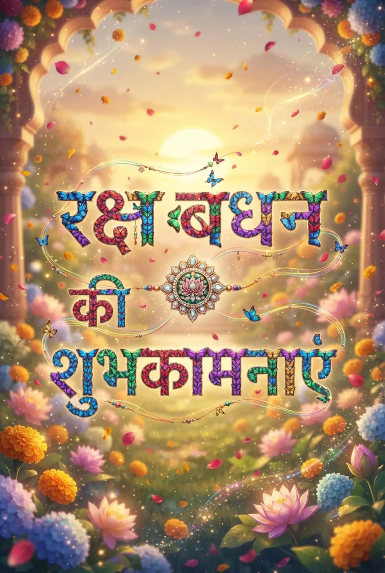 Free Download Raksha Bandhan Morning Wishes In Hindi - High Quality Raksha Bandhan Ki Shubhkamnaye In Hindi Image