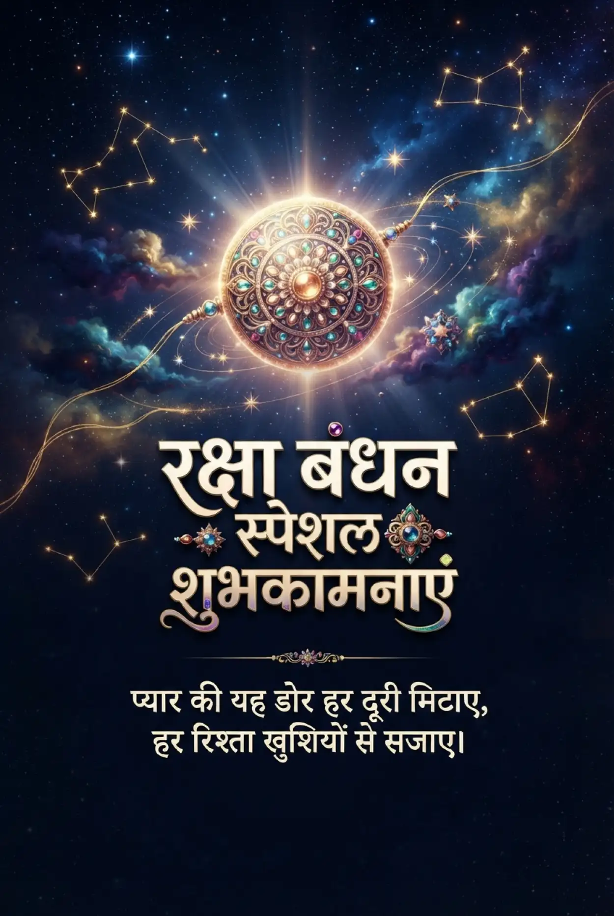 Free Download Raksha Bandhan Par Shubh Aur Mangalmay Wishes - High Quality Raksha Bandhan Ki Shubhkamnaye In Hindi Image