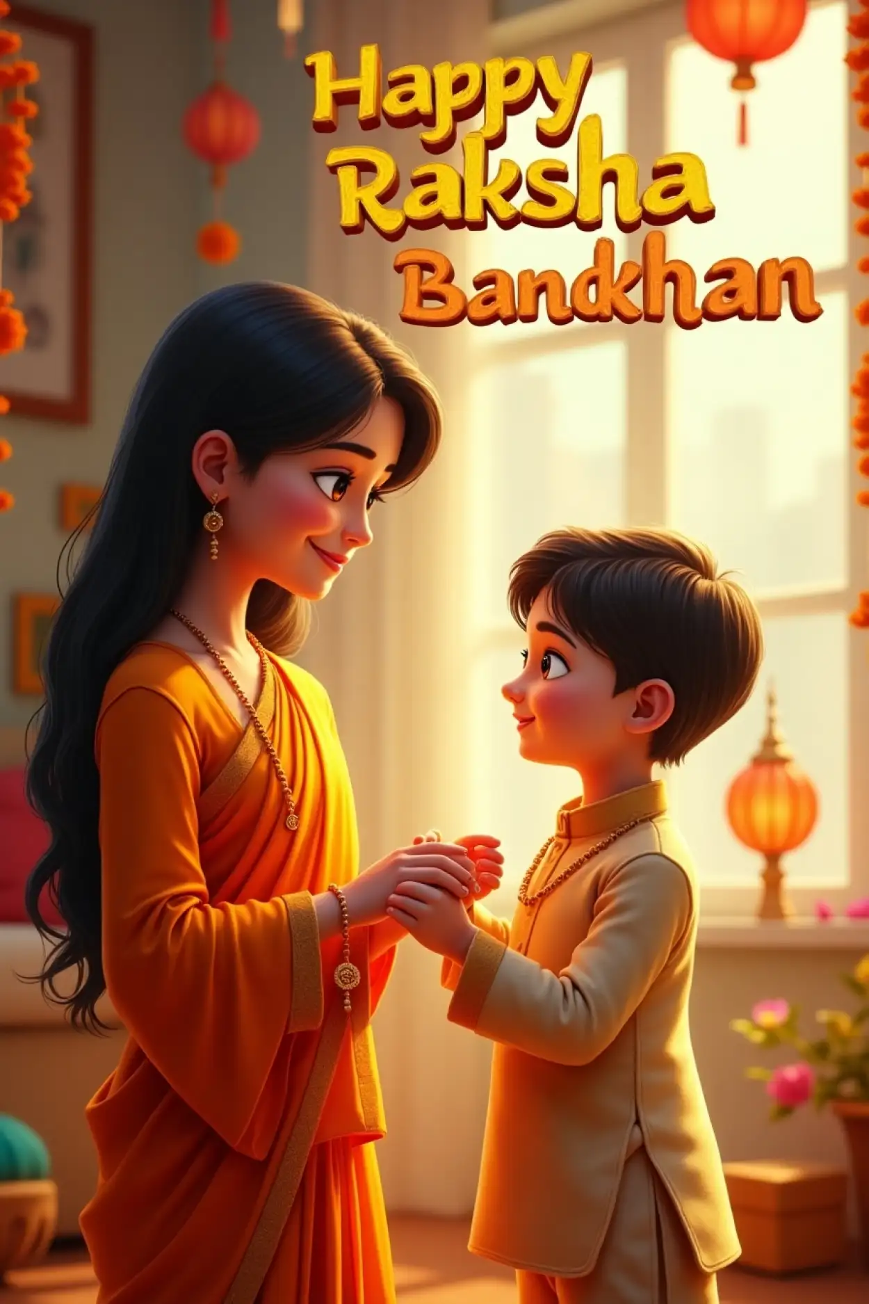 Free Download Raksha Bandhan Poem For Sister In Hindi - High Quality Raksha Bandhan Wishes For Sister Background