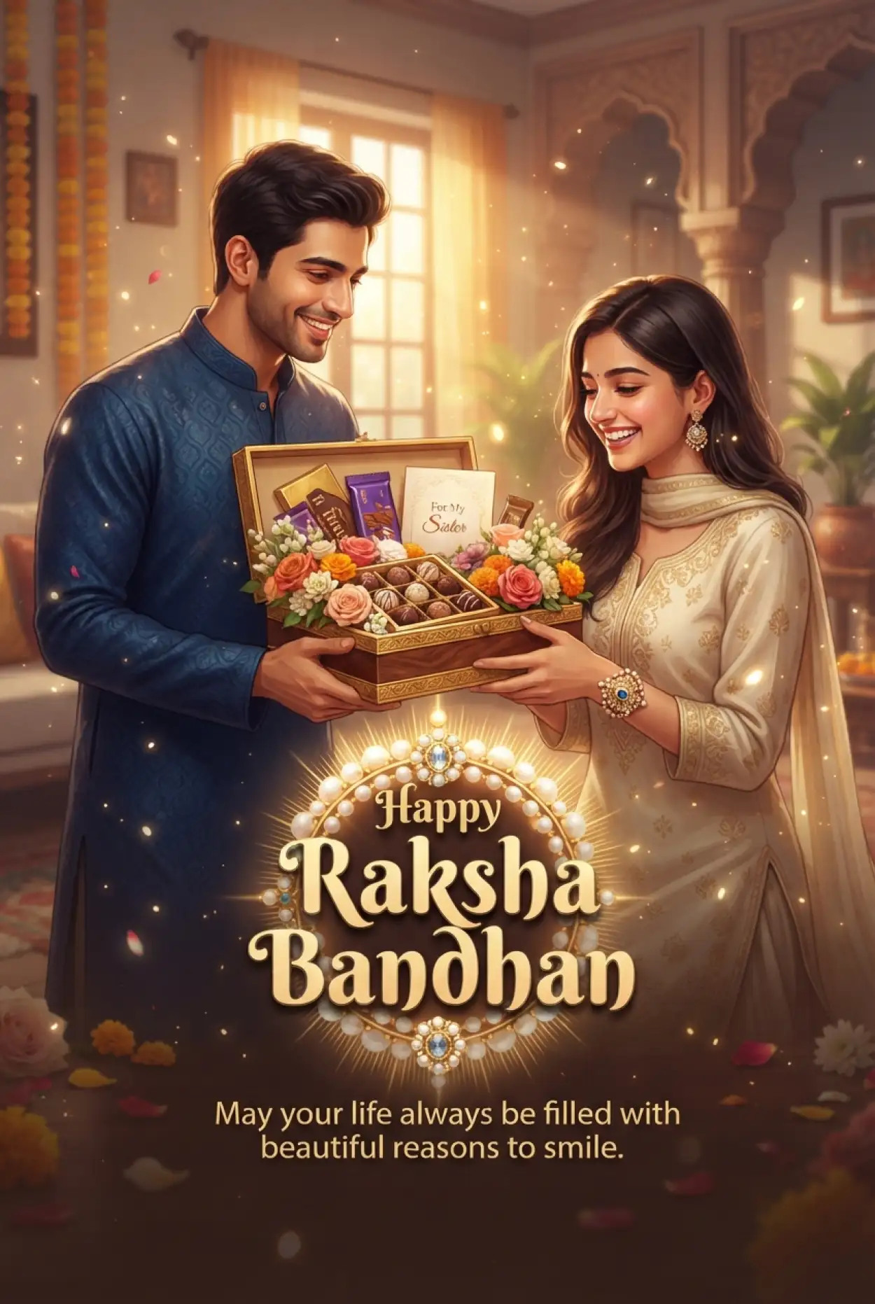 Free Download Raksha Bandhan Wishes 2026 For Instagram - High Quality Happy Raksha Bandhan Wishes 2026 Image
