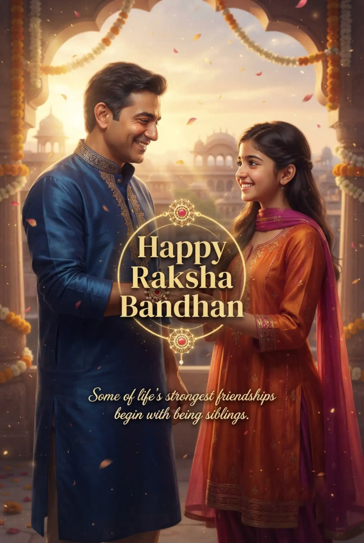 Free Download Raksha Bandhan Wishes 2026 For Loving Sister - High Quality Happy Raksha Bandhan Wishes 2026 Image