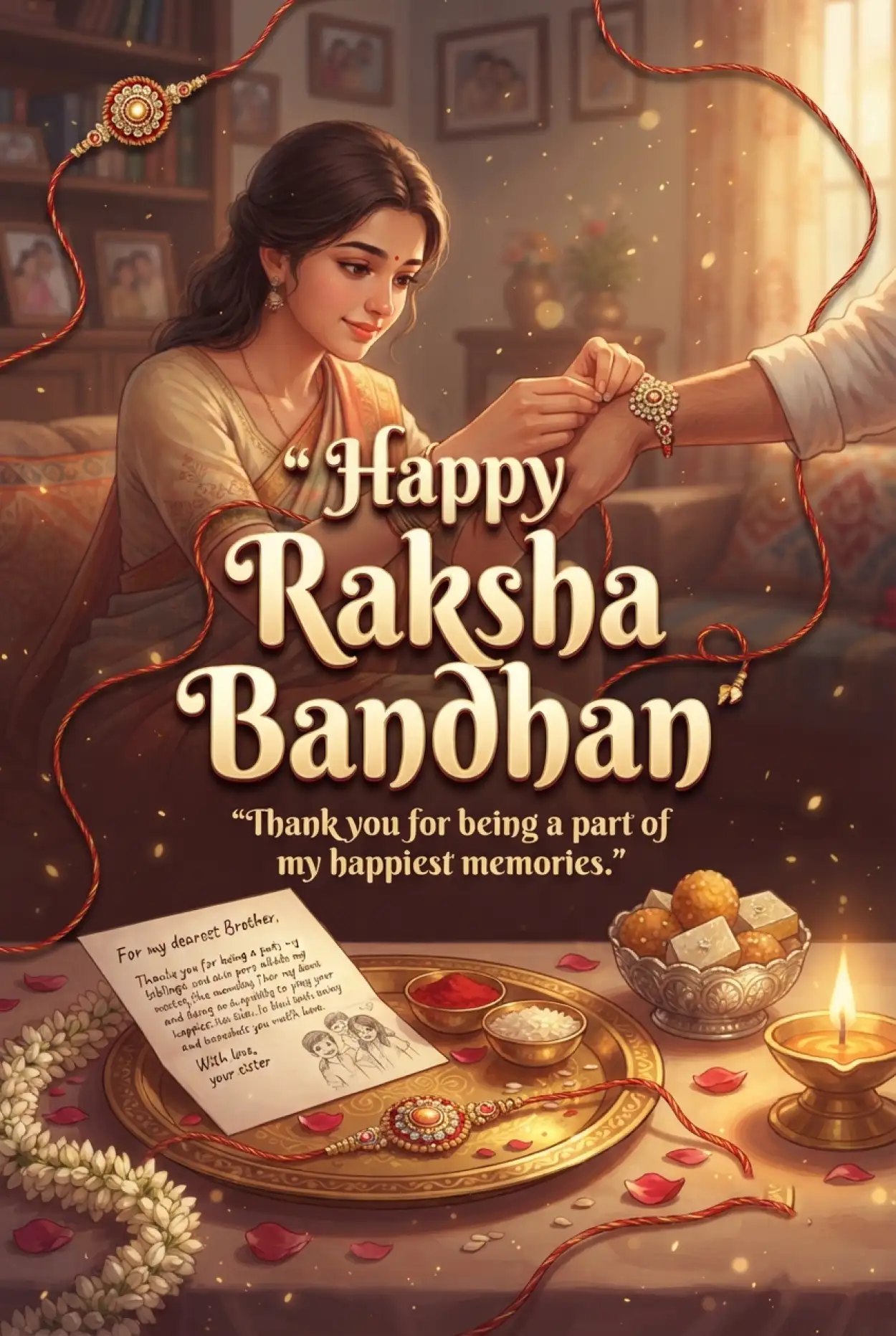 Free Download Raksha Bandhan Wishes 2026 Messages - High Quality Happy Raksha Bandhan Wishes 2026 Image