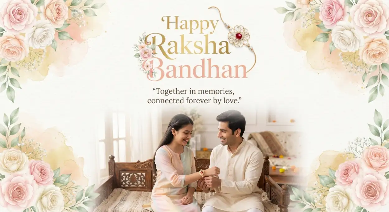 Free Download Raksha Bandhan Wishes For Loving Brother - High Quality Happy Raksha Bandhan Greetings Image