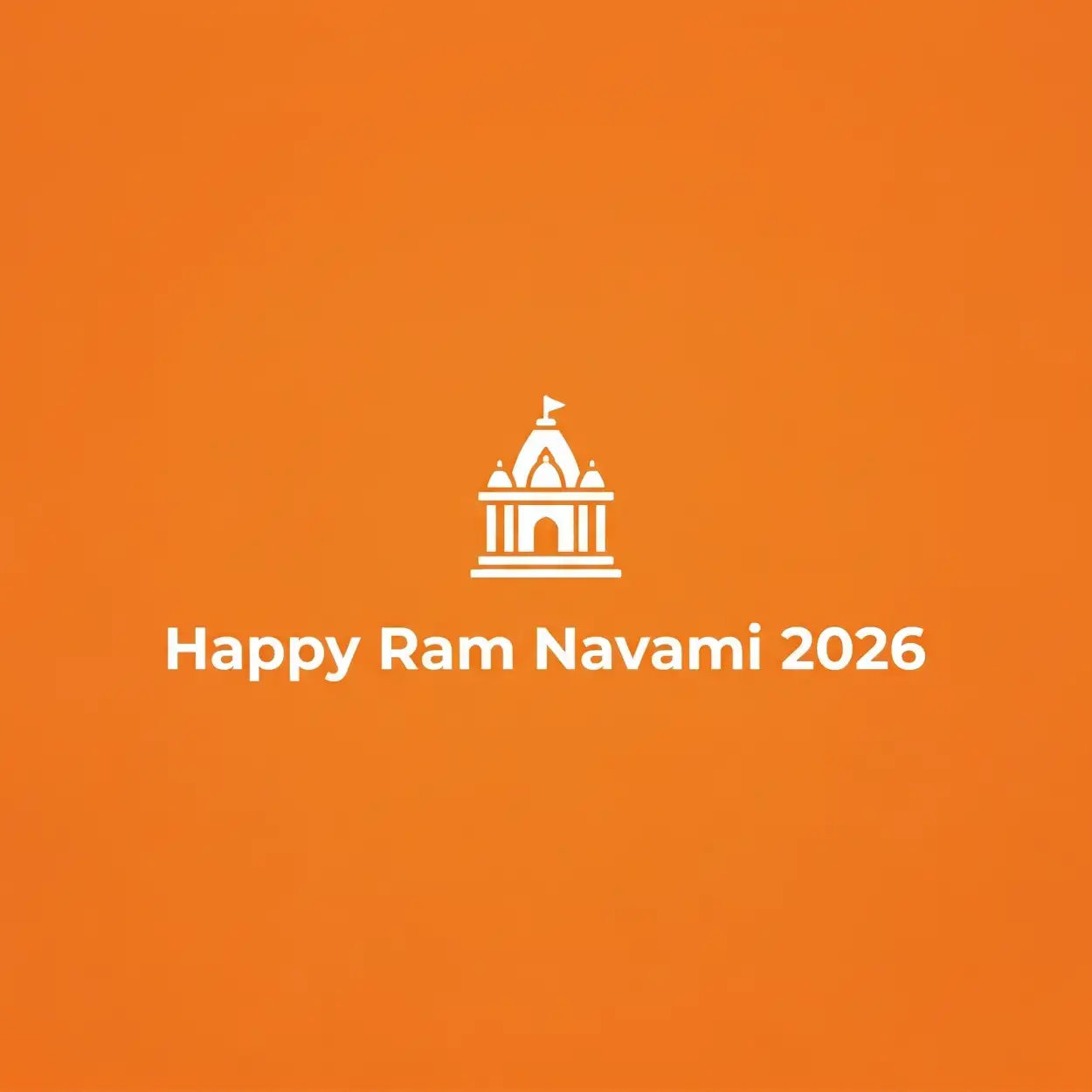 Free Download Ram Navami 2026 Images With Orange Background Ram Theme - High Quality Happy Ram Navami 2026 Background Image