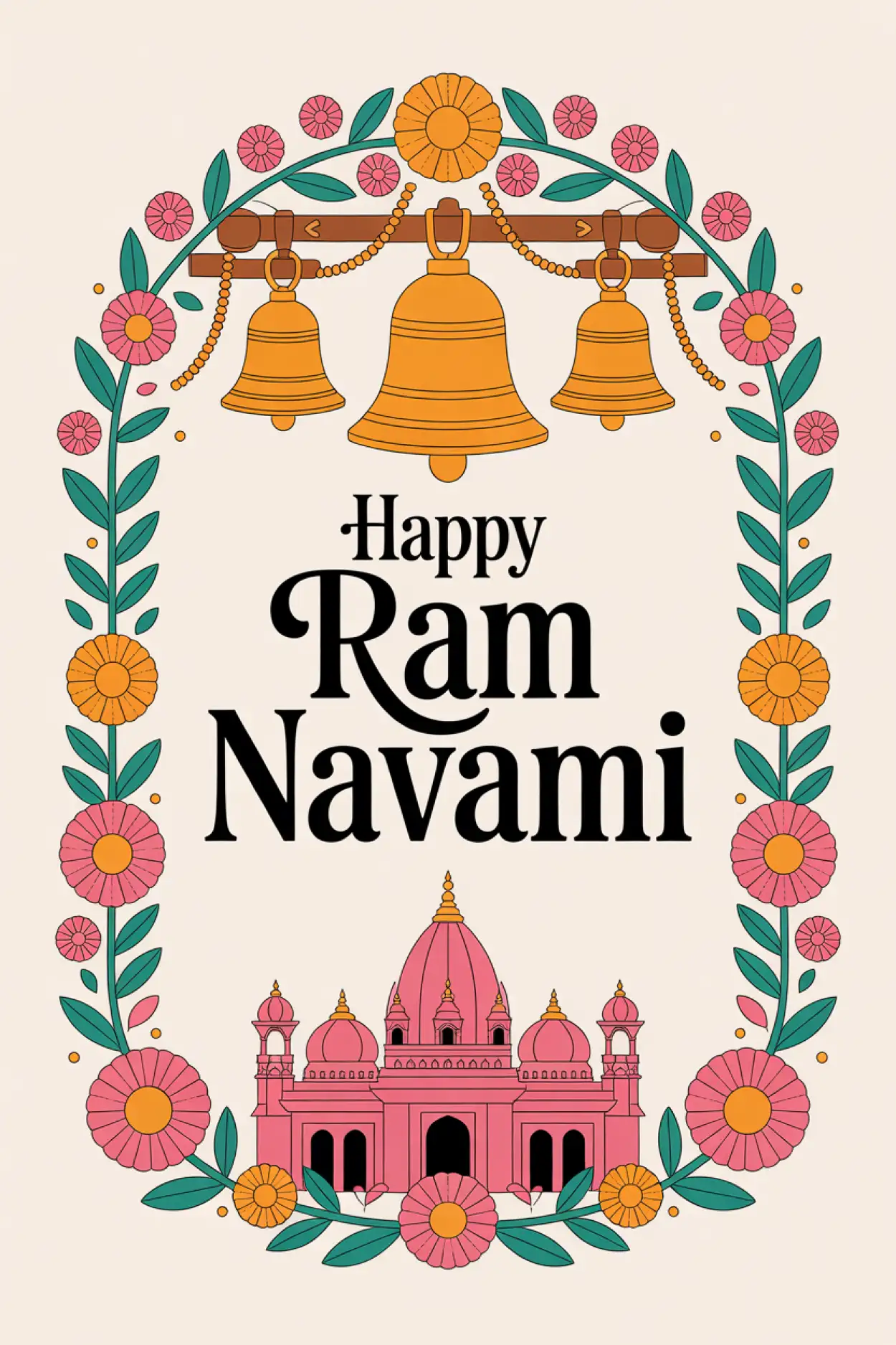 Free Download Ram Navami 2026 Wishes Card Design Ideas - High Quality Ram Navami Wishes 2026 Image